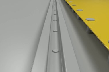 Beyaz zemin üzerine dikdörtgen renkli plaka perçin