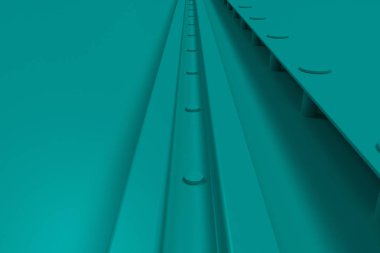 Dikdörtgen renkli plaka doku perçin ile