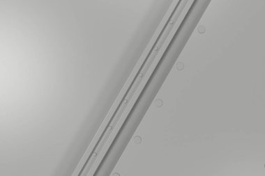 Dikdörtgen beyaz tabak doku perçin ile