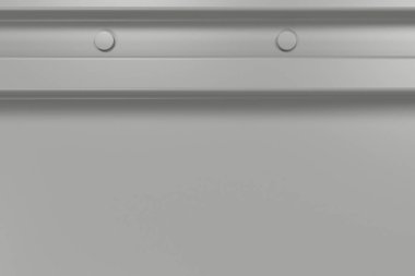 Dikdörtgen beyaz tabak doku perçin ile