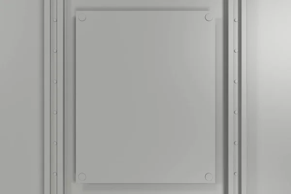 Rektangulär vit platta textur med nitar — Stockfoto
