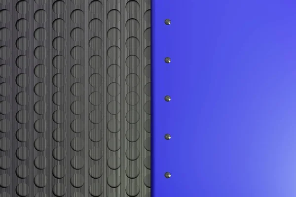 Kolorowe Płyta prostokątna z nitami na okrągłą osłoną backgro — Zdjęcie stockowe