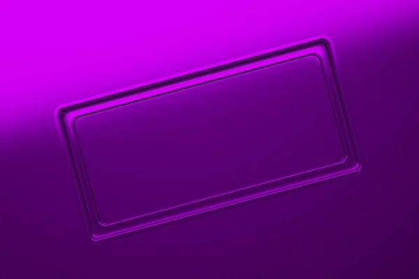 Placa metálica cepillada rectangular con esquina de tubos — Foto de Stock