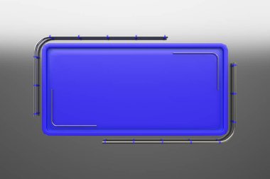 Tüpler köşesinden plakalı renkli dikdörtgen