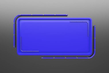 Tüpler köşesinden plakalı renkli dikdörtgen