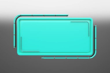 Tüpler köşesinden plakalı renkli dikdörtgen