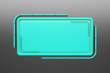 Tüpler köşesinden plakalı renkli dikdörtgen