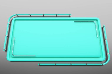 Tüpler köşesinden plakalı renkli dikdörtgen