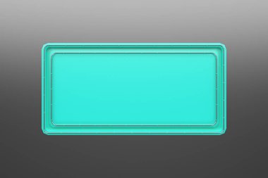 Tüpler köşesinden plakalı renkli dikdörtgen