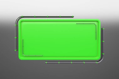 Tüpler köşesinden plakalı renkli dikdörtgen