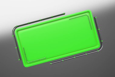 Tüpler köşesinden plakalı renkli dikdörtgen