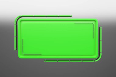 Tüpler köşesinden plakalı renkli dikdörtgen