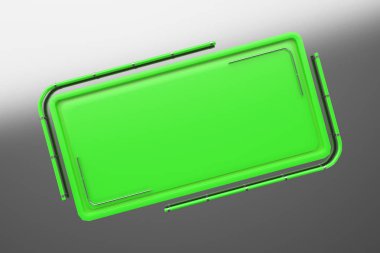 Tüpler köşesinden plakalı renkli dikdörtgen