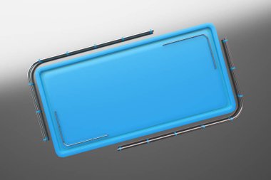 Tüpler köşesinden plakalı renkli dikdörtgen