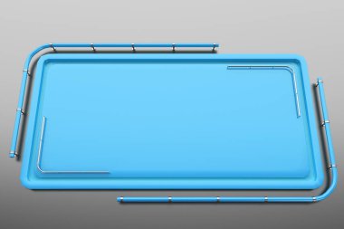 Tüpler köşesinden plakalı renkli dikdörtgen