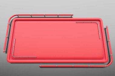 Tüpler köşesinden plakalı renkli dikdörtgen