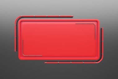 Tüpler köşesinden plakalı renkli dikdörtgen