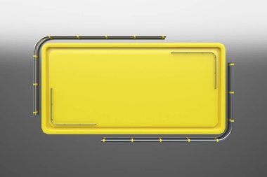 Tüpler köşesinden plakalı renkli dikdörtgen