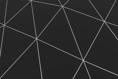 Karanlık düşük Poli yerinden yüzeyi parlak bağlantı hatları ile