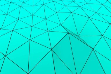 Renkli düşük Poli yerinden yüzeyi koyu bağlayan çizgiler ile