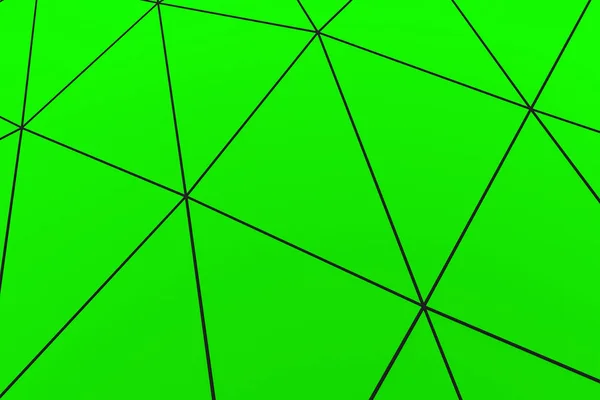 Colored low poly displaced surface with dark connecting lines — Stock Photo, Image