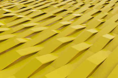 Parlak plastik dalgaların soyut 3d render