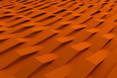 Mat plastik dalgalar soyut 3d render