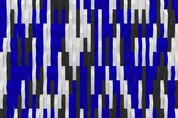 抽象的 3d 渲染的哑光塑性波 — 图库照片