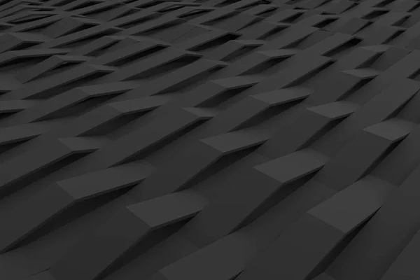 Abstracte 3d rendering van mat kunststof golven — Stockfoto