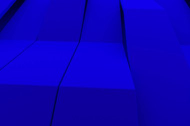 Mat plastik dalgalar soyut 3d render