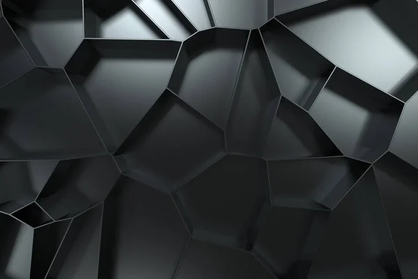 Анотація 3d вихрової решітки на чорному фоні — стокове фото