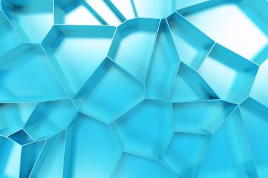 Soyut renkli 3d voronoi rendeleyin renkli arka plan üzerinde
