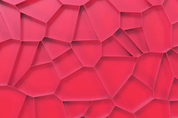 Абстрактный цветной 3D вороной решетки на цветном фоне — стоковое фото