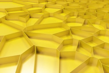 Soyut renkli 3d voronoi rendeleyin renkli arka plan üzerinde