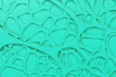 Soyut renkli 3d voronoi organik yapı