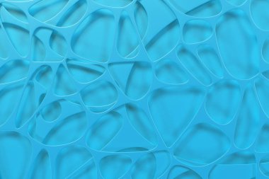 Soyut renkli 3d voronoi organik yapı