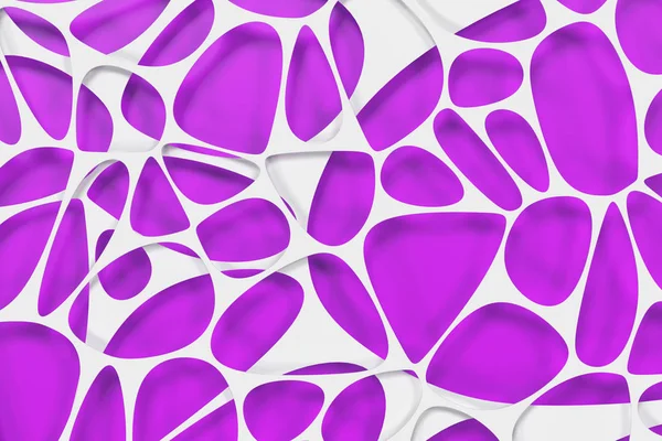 Blanco 3d voronoi estructura orgánica sobre fondo de color — Foto de Stock