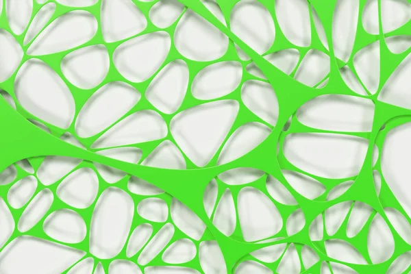 Color 3d voronoi estructura orgánica sobre fondo blanco —  Fotos de Stock