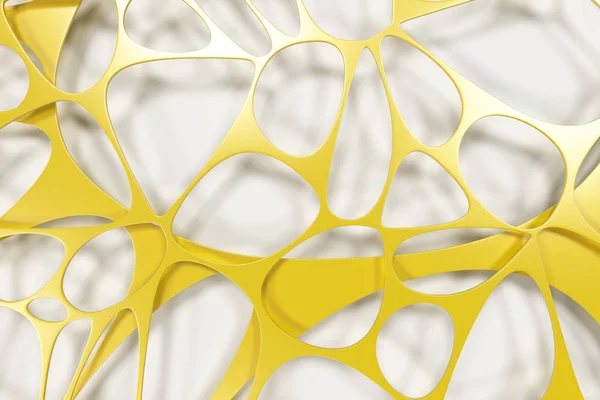 Colorido 3d voronoi estrutura orgânica sobre fundo branco — Fotografia de Stock