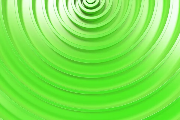 Green concentric spiral on green background — Stock Photo, Image