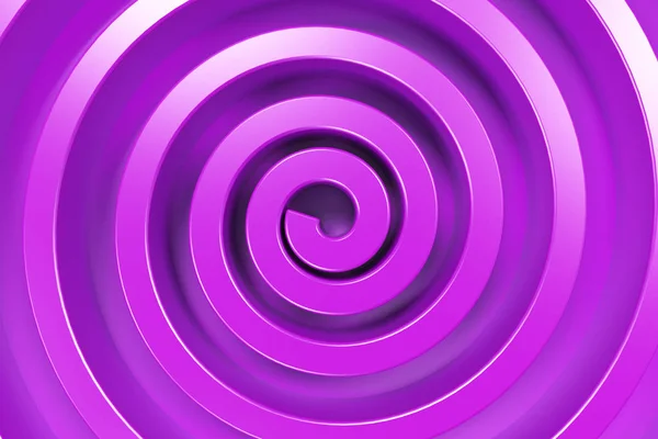 Espiral concêntrica violeta em fundo violeta — Fotografia de Stock