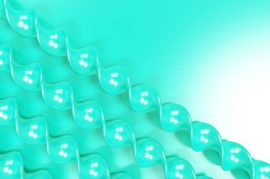 Mavi zemin üzerine mavi plastik spiral sopa