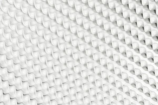 Beyaz arka plan üzerinde beyaz plastik spiral sopa — Stok fotoğraf