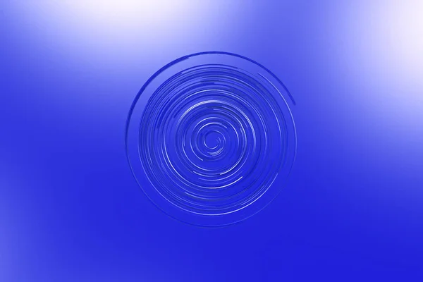 Espiral concéntrica azul sobre fondo azul —  Fotos de Stock