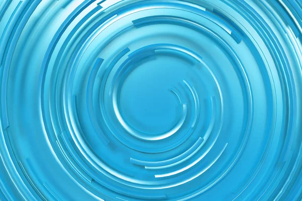 Espiral concéntrica azul sobre fondo azul — Foto de Stock