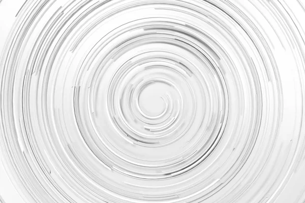 Spirale concentrique blanche sur fond blanc — Photo