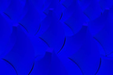 Mavi bükülmüş piramit şekillerini paterni