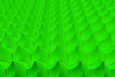 Yeşil bükülmüş piramit şekillerini paterni