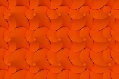 Turuncu bükülmüş piramit şekillerini paterni