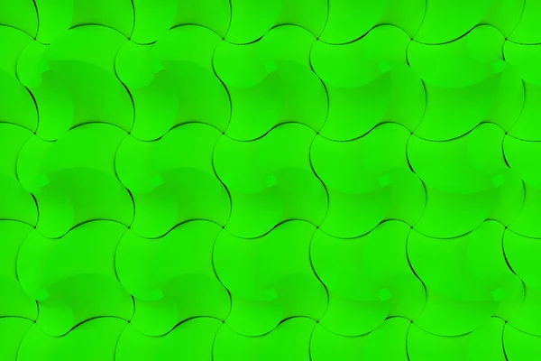 Vzor zelené kroucené jehlanové tvary — Stock fotografie